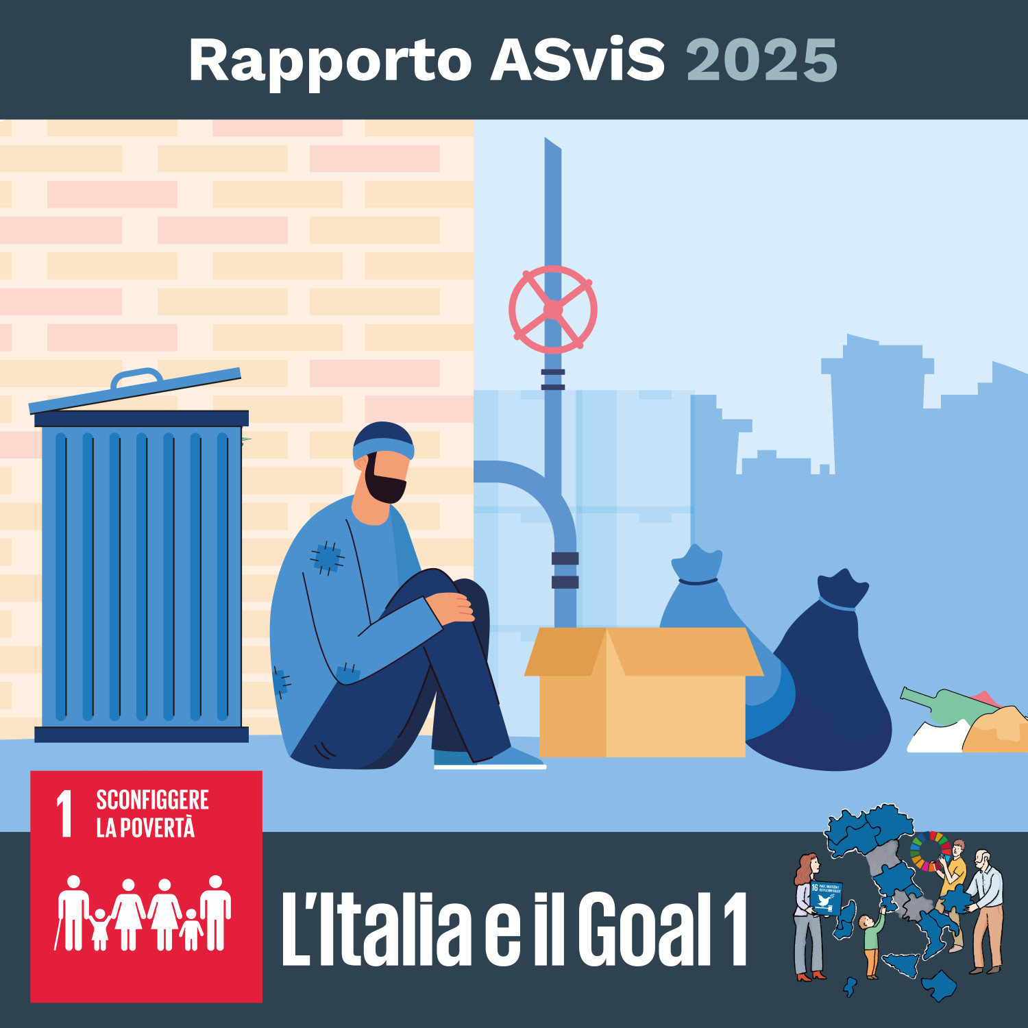 Rapporto 2025 Goal 1 "Sconfiggere la povertà" goal 16