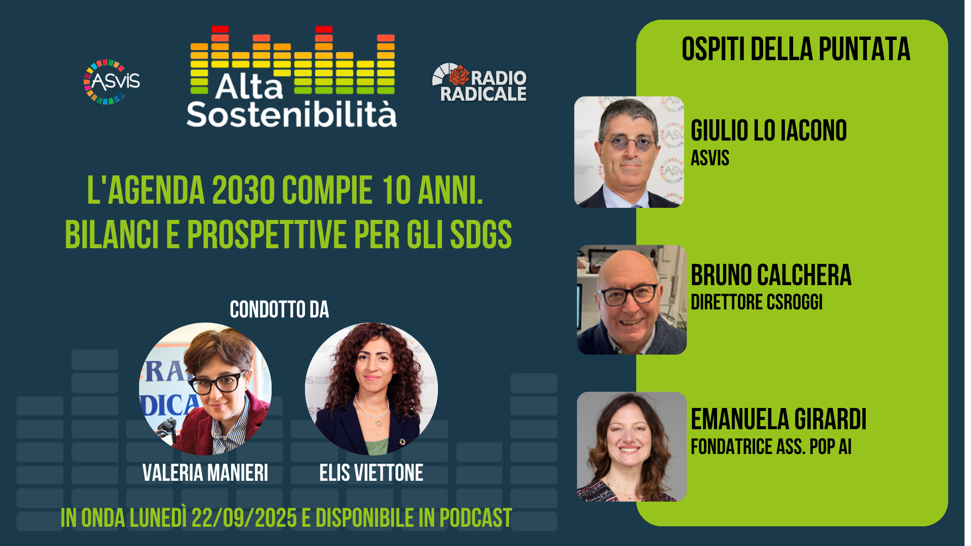 L'Agenda 2030 compie 10 anni. Bilanci e prospettive per gli SDGs