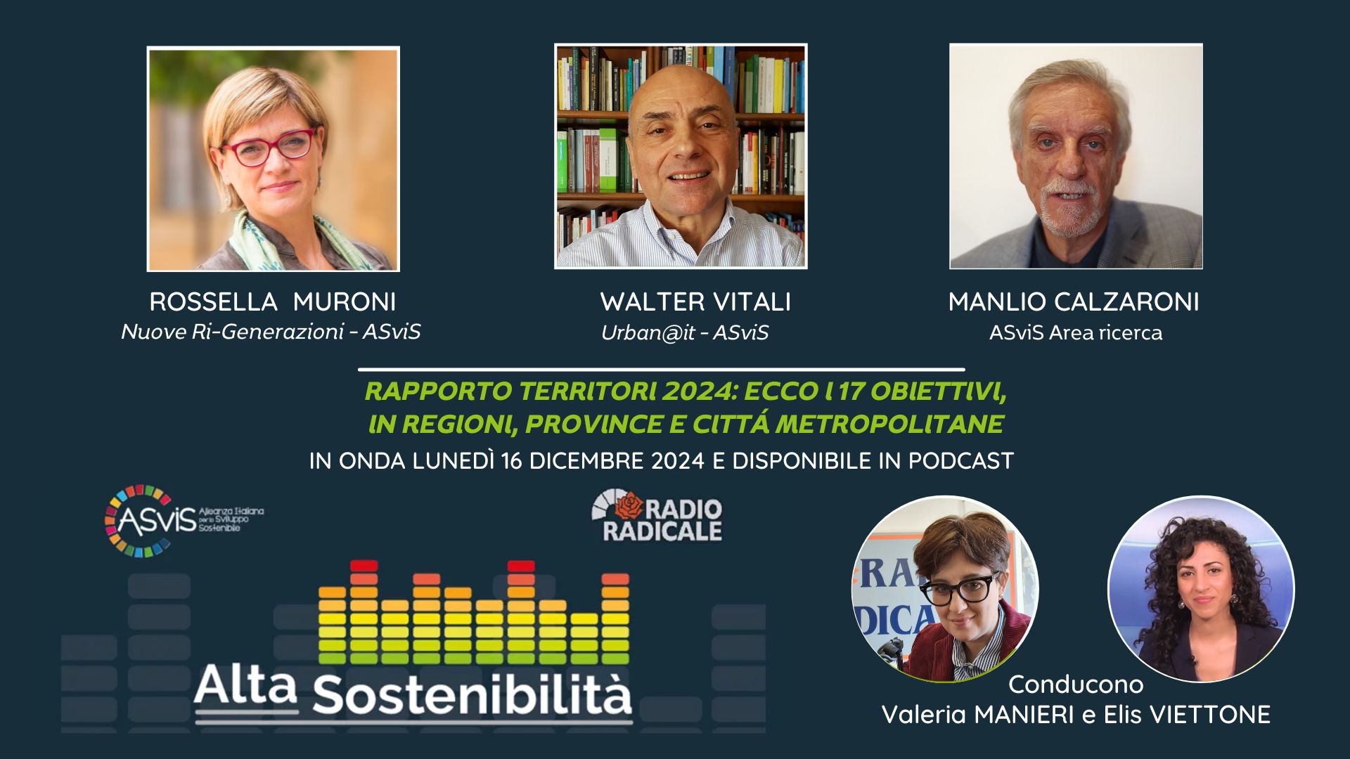 Rapporto Territori 2024: ecco i 17 Obiettivi dell'Agenda 2030 in Regioni