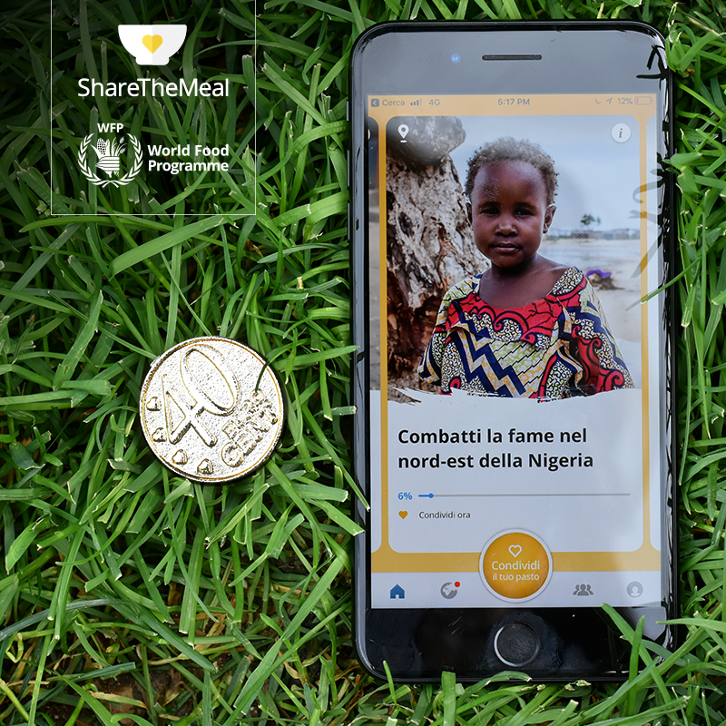 Campagna “ShareTheMeal”: 40 centesimi al giorno per sfamare un bambino Campagna “ShareTheMeal”: 40 centesimi al giorno per sfamare un bambino