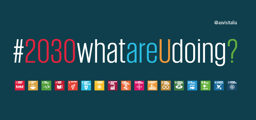 Raccontaci sui social il tuo impegno per raggiungere gli SDGs Raccontaci sui social il tuo impegno per raggiungere gli SDGs