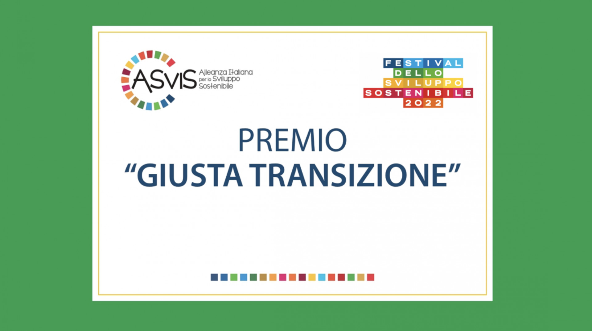 Premio ASviS Giusta Transizione