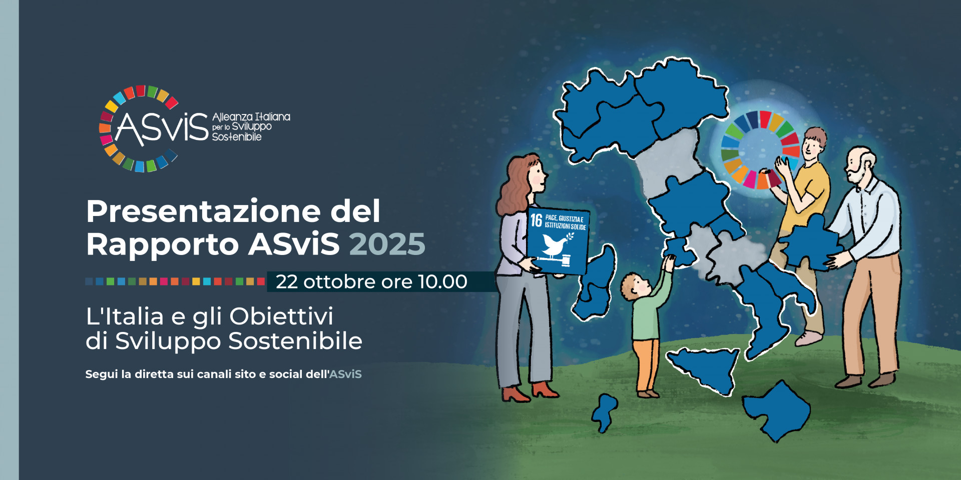 Il 22 ottobre l’evento di presentazione del Rapporto ASviS 2025